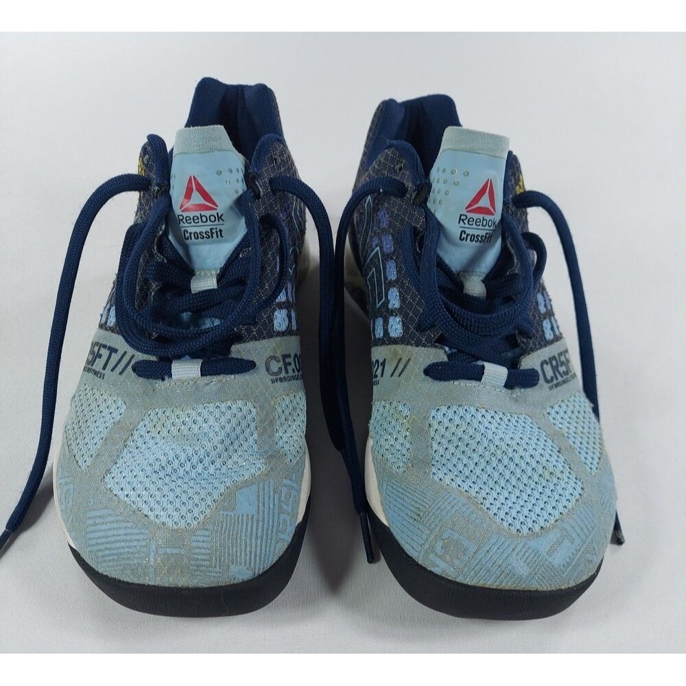 REEBOK Crossfit Nano 5.0 Women's Sz 8 Blue Athletic Training Shoes Sneakers